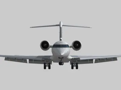 Bombardier CRJ 1000 Low-poly 3D model