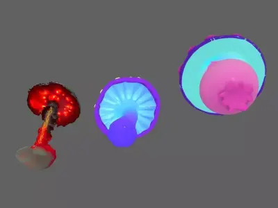 Mushrooms  3D model