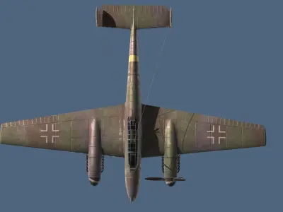 me-110c luftwaffe bf Low-poly 3D model