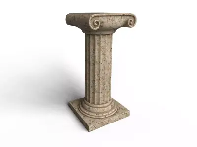 Antique Columns Low-poly 3D model