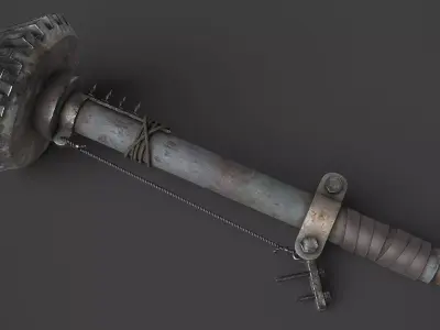 Modifiable Strike Weapon 07 Low-poly 3D model