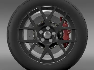 Dodge Challenger RT Shaker wheel 2015 3D model