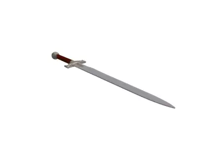 Ornate Medieval Fantasy Longsword 3D model