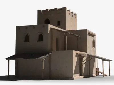 Arab x18 Low-poly 3D model