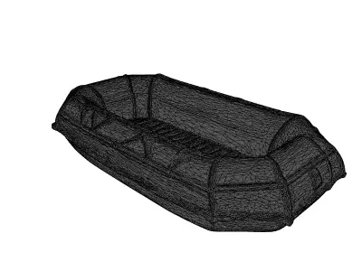 Military Grade Inflatable Raft 3D model