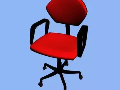 3D chair office Low-poly 3D model