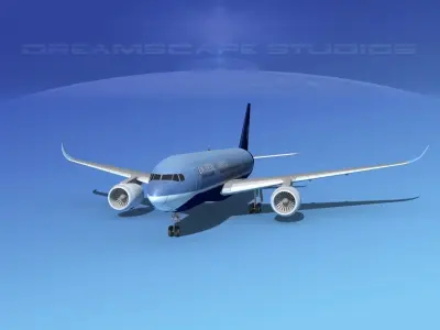 Airbus A350-800 Universal Charters 3D model