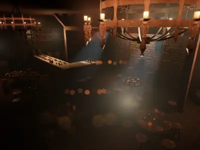 Medieval Tavern - UE4 Low-poly 3D model