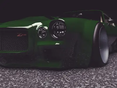 CAMARO Z28 1970 WIDE BODY Free 3D model