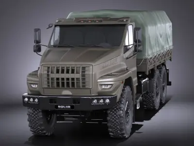 GAZ Ural Next 2015 Military 3D model