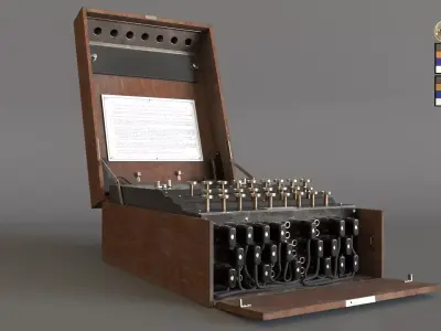 Enigma Machine - Former German military communication equipment  3D model