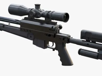 PGM Ultima Ratio Sniper Rifle 3D model