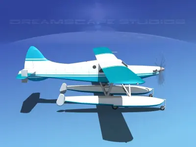 DeHavilland DHC-2 Turbo Beaver V02 3D model