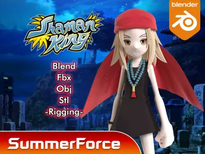 Kyoyama Anna - Shaman King 3D model