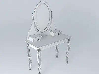 HEMNES vanity table Free 3D model