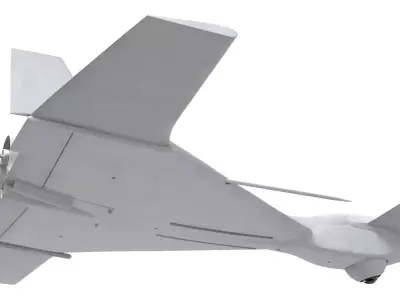 IAI Harop UAV loitering munition Drone Free 3D model