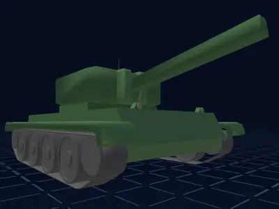 Militant Verdant Dominator - 3D Model of a Green Tank 3D print model