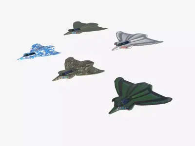 space mosquito version B Low-poly 3D model