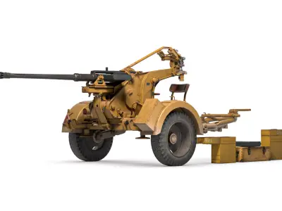 WWII Anti-Aircraft Gun  -  Flak 30 3D model
