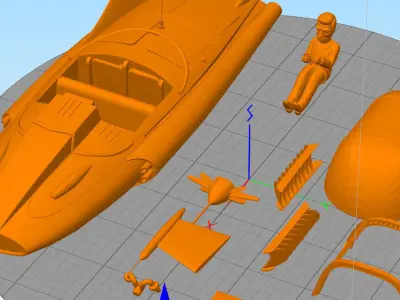 supercar Mike Mercury gerry anderson 3D print model