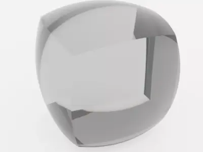 Hexasphere optical lens Simple Shapes Collection Free 3D model