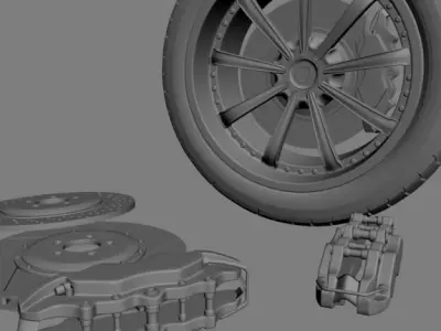 Wheel concept 1 3D model