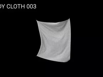 Animated Cloth Simulation Pack Free low-poly 3D model
