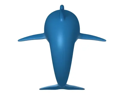 Dolphin cartoon 3D model