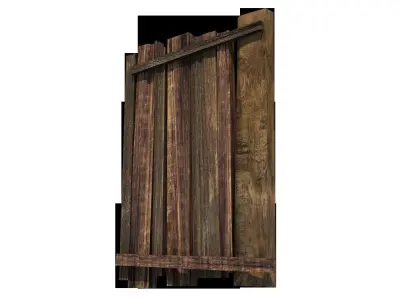Old Wood Plank 3D model