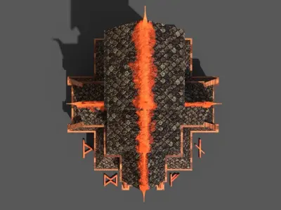 Viking - Nordic Temple Low-poly 3D model