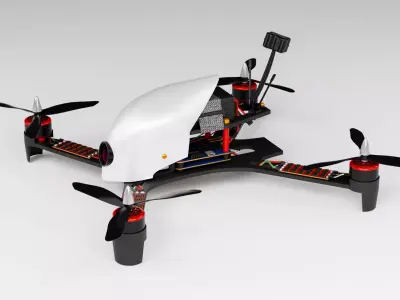 Racing FPV Drone 3D model