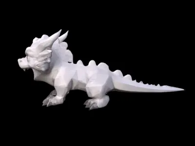 Falkor Dinosaur 3d Model 3D model