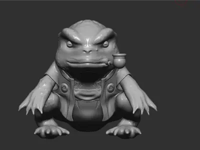 GamaBunta frog NARUTO 3D model