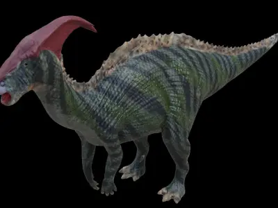 Parasourolophus Dinosaur Low-poly 3D model