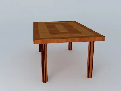 Table wooden dining Free 3D model purchase