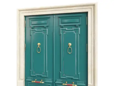 Entrance classic door 105 3D model