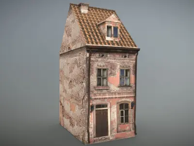 Forgotten House 3 Low-poly 3D model