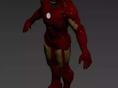 Iron Man MK4 3D Model - CXC Low-poly 3D model