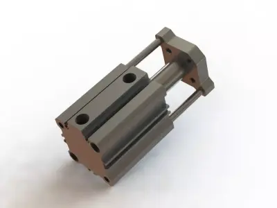 Cilindro Pneumatico SMC CDQMB32TF 30 Pneumatic Cylinder 3D model