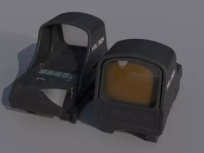 Holosun 510 C - Collimator Sight Low-poly 3D model