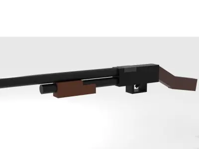 LowPoly Weapons 3D model