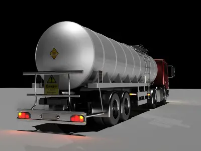 Oil Tank Truk 3D model