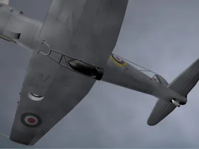 Blackburn B-24 Skua Mk-2 3D model