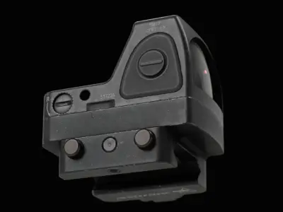 Trijicon RMR Adjustable LED and 45 Degree Mount Low-poly 3D model