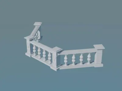Classical Balustrade 3D print model