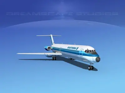 Douglas DC-9-50 Eastern 1 3D model