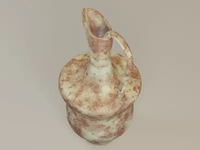 Vintage rusty pitcher 3D model