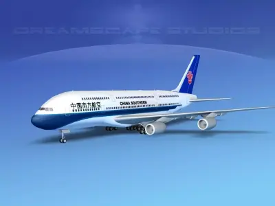 Airbus A380-800 China Southern  3D model