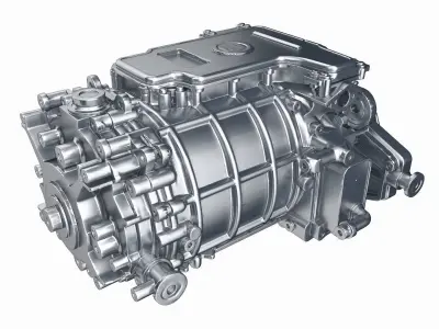 Electric Vehicle Motor 1 3D model