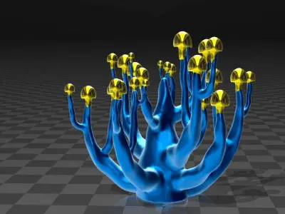 moon  mushroom tree 3D model
